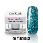 Gel Glitter - no.09. - Turquoise - 4g