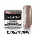 Nail Art Gel - 40 - Creamy Platinum - 4g