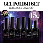 Gel Polish Set 15 - Miraggio (HEMA-free) - 6 pz x 6ml