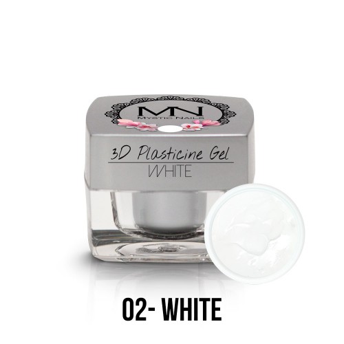 3D Plastilina Gel - 02 - White - 3,5g