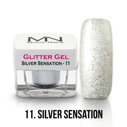 Gel Glitter - no.11. - Silver Sensation - 4g