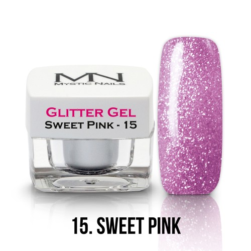 Gel Glitter - no.15. - Sweet Pink - 4g