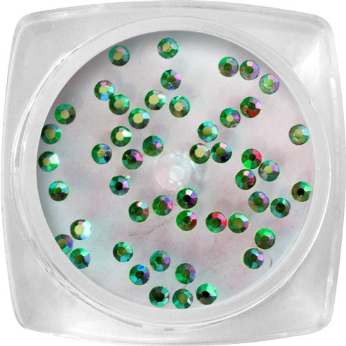 Pietre Crystal - verde chiaro, Ologramma SS4 - 50 pz/ barattolo