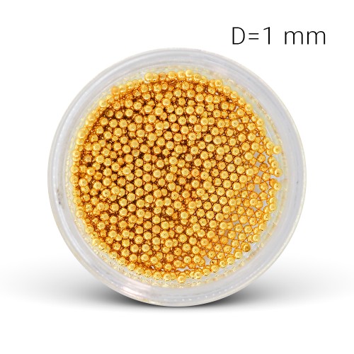 Perle di Metallo - oro (1,0 mm)