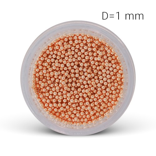 Perle di Metallo - rosato-oro  (1,0 mm)
