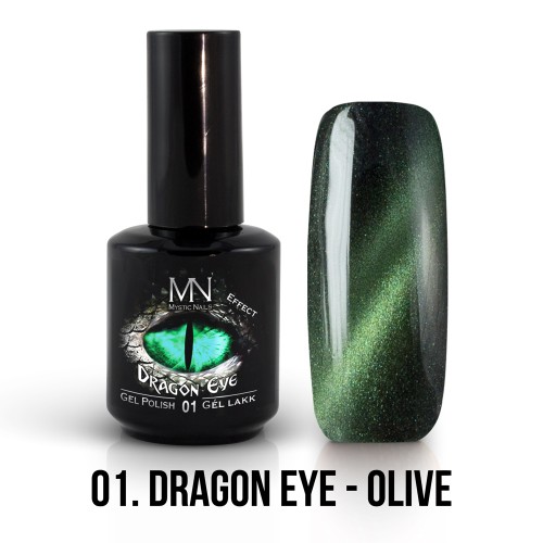 Gel Polish Dragon Eye Effetto 01 - Olive 12ml 