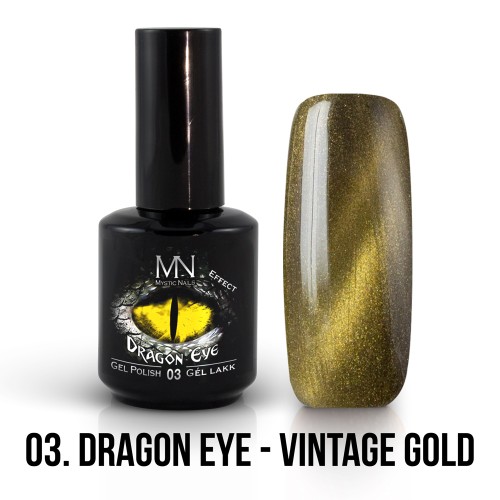 Gel Polish Dragon Eye Effetto 03 - Vintage Gold 12ml 