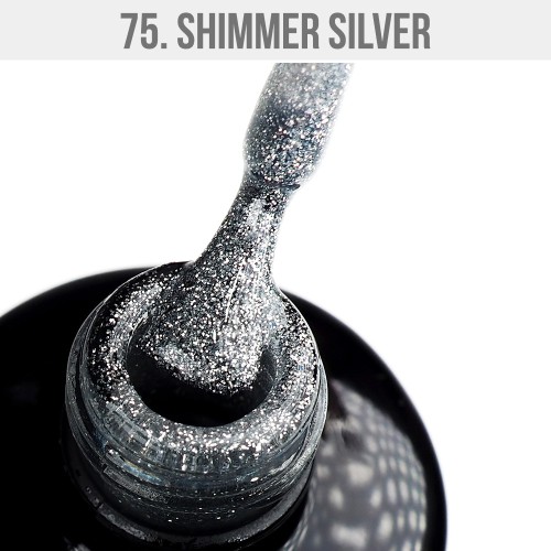 Gel Polish 75 - Shimmer Silver 12ml 