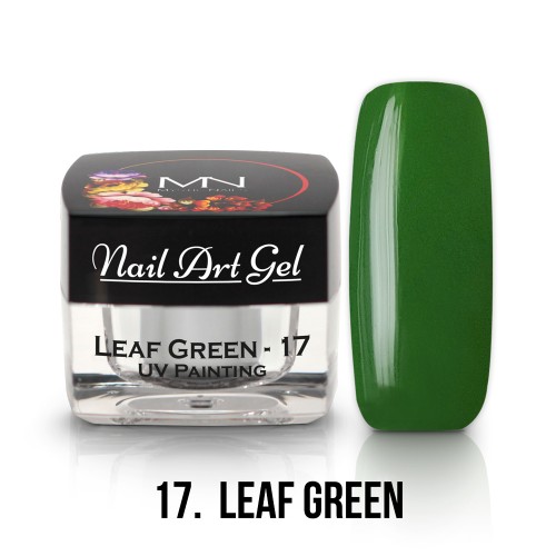 Nail Art Gel- 17 - Leaf Green (HEMA-free) - 4g