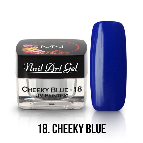 UV Nail Art Gel- 18 - Cheeky Blue - 4g