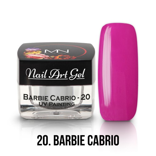 Nail Art Gel- 20 - Barbie Cabrio (HEMA-free) - 4g