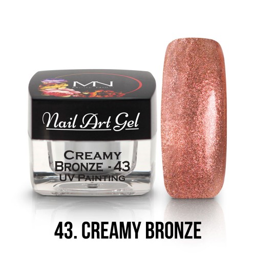 UV Nail Art Gel - 43 - Creamy Bronze - 4g