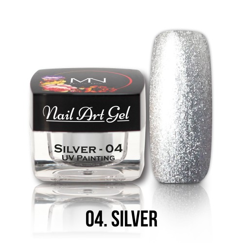 Nail Art Gel- 04 - Silver (HEMA-free) - 4g
