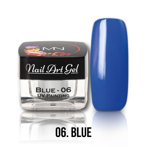 Nail Art Gel- 06 - Blue (HEMA-free) - 4g