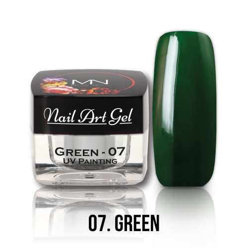 UV Nail Art Gel- 07 - Green - 4g