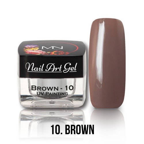UV Nail Art Gel- 10 - Brown - 4g