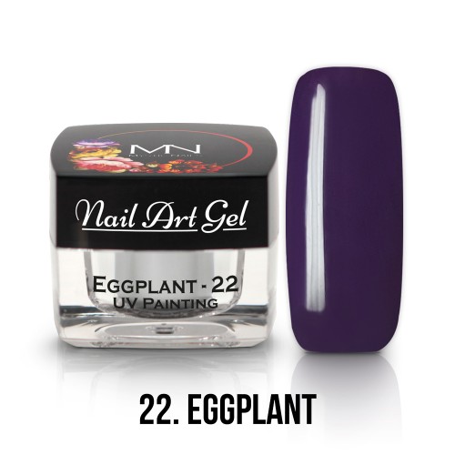 UV Nail Art Gel- 22 - Eggplant - 4g