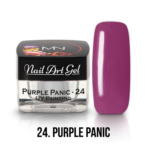 Nail Art Gel- 24 - Purple Panic  (HEMA-free) - 4g