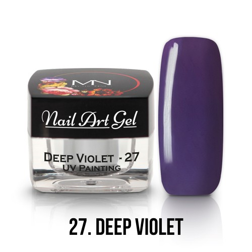 Nail Art Gel- 27 - Deep Violet  (HEMA-free) - 4g
