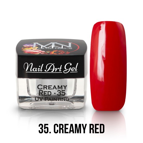 UV Nail Art Gel - 35 - Creamy Red - 4g