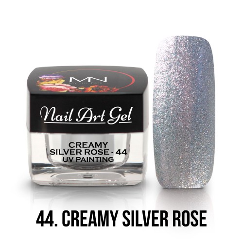 UV Nail Art Gel - 44 - Creamy Silver Rose - 4g