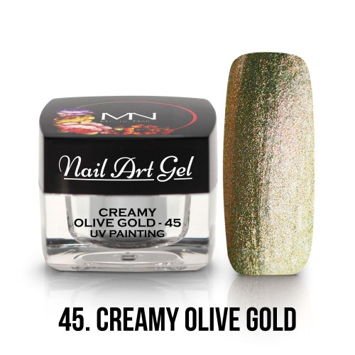 UV Nail Art Gel - 45 -  Creamy Olive Gold - 4g
