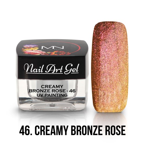 UV Nail Art Gel - 46 -  Creamy Bronze Rose - 4g