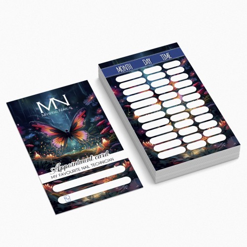 Biglietto per appuntamenti Inglese - 02 - Farfalla (25 pz/set)