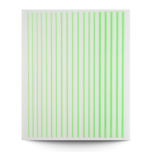 Striscia adesiva per unghie - Verde neon