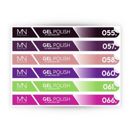 Tip Stick Gel Polish Sticker - 055-066