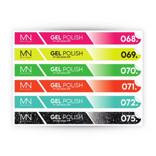 Tip Stick Gel Polish Sticker - 068-075