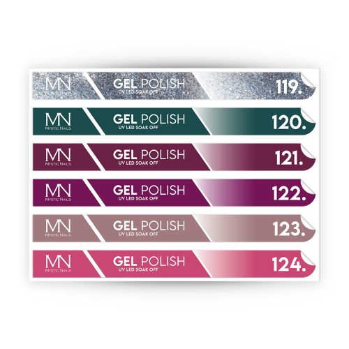 Tip Stick Gel Polish Sticker - 119-124