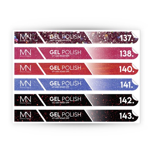 Tip Stick Gel Polish Sticker - 137-143