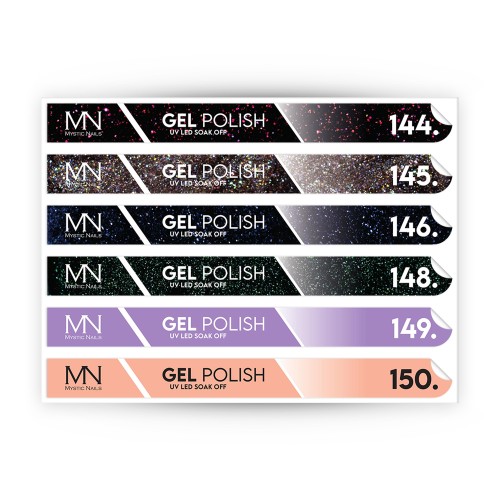 Tip Stick Gel Polish Sticker - 144-150