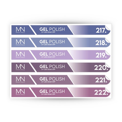 Tip Stick Gel Polish Sticker - 217-222