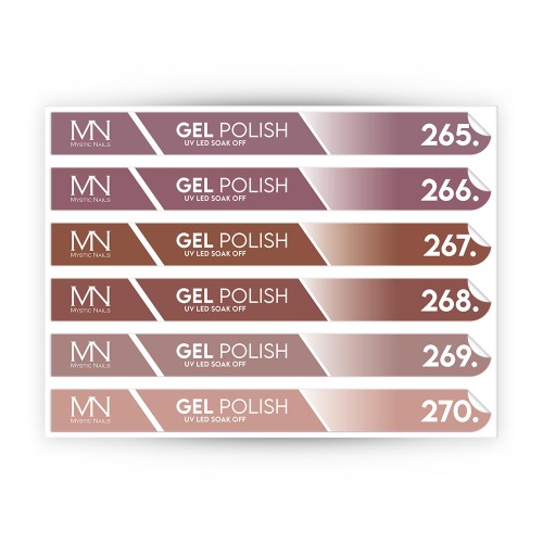 Tip Stick Gel Polish Sticker - 265-270