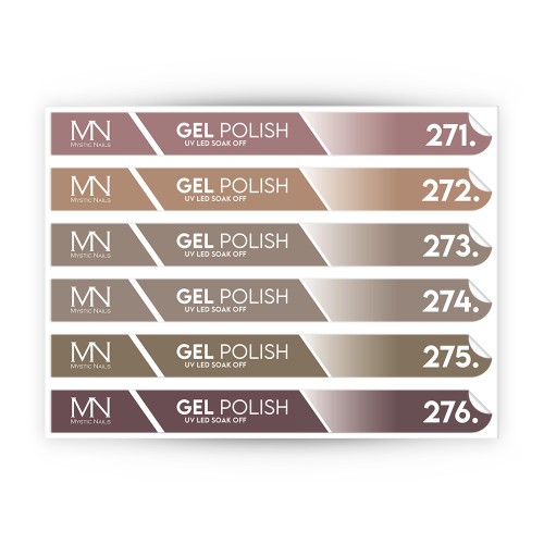 Tip Stick Gel Polish Sticker - 271-276