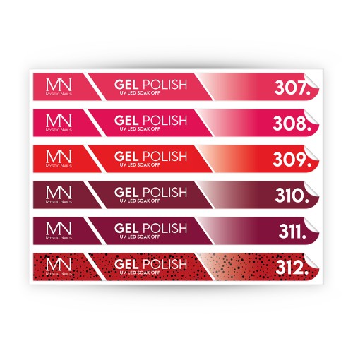 Tip Stick Gel Polish Sticker - 307-312