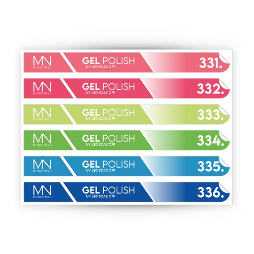 Tip Stick Gel Polish Sticker - 331-336