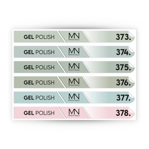 Tip Stick Gel Polish Sticker - 373-378