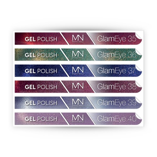 Tip Stick Gel Polish Sticker - GlamEye 35-40