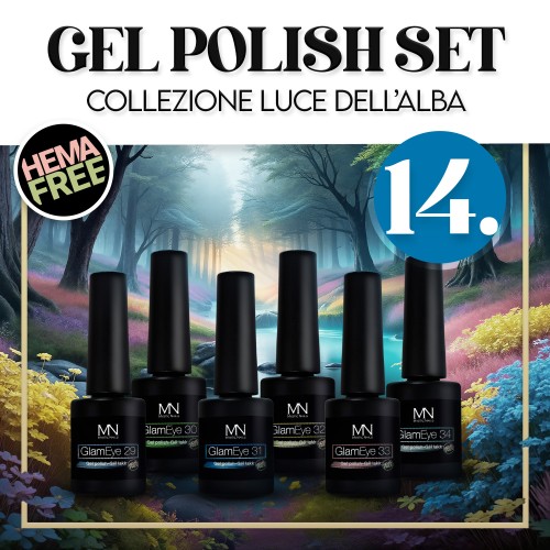 Gel Polish Set 14 - Luce dell’Alba (HEMA-free) - 6 pz x 6ml