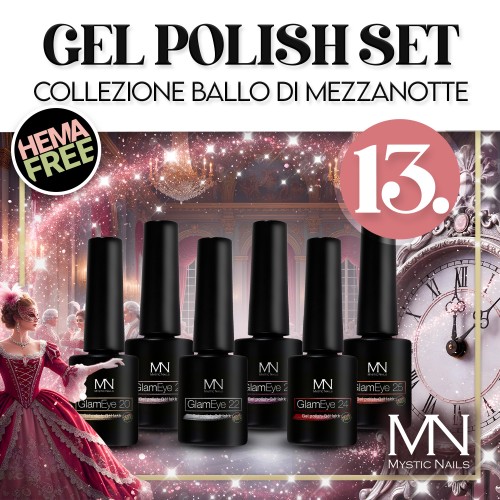 Gel Polish Set 13 - Ballo di Mezzanotte (HEMA-free) - 6 pz x 6ml