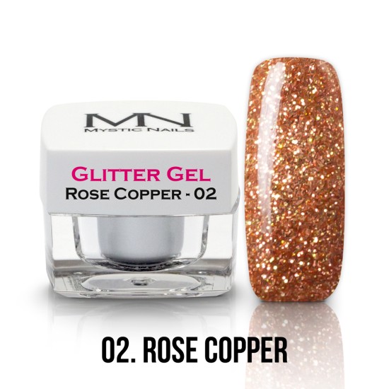 Gel Glitter - no.02. - Rose Copper - 4g