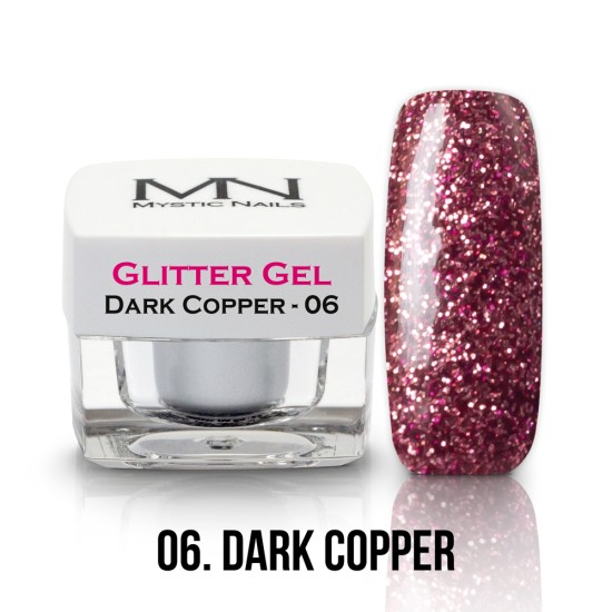 Gel Glitter - no.06. - Dark Copper - 4g