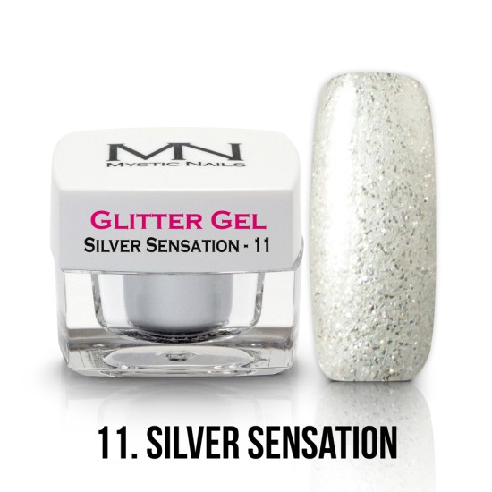 Gel Glitter - no.11. - Silver Sensation - 4g