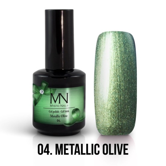 Gel Polish Metallic 04 - Metallic Olive 12ml 
