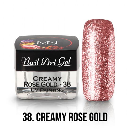 Nail Art Gel - 38 - Creamy Rose Gold - 4g