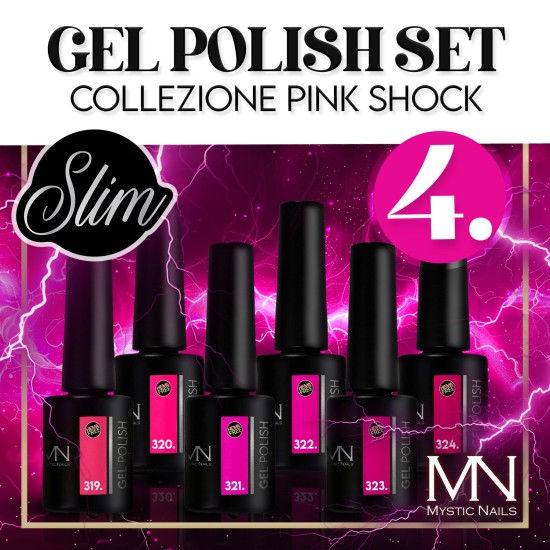 Gel Polish Set 04 - Collezione Pink Shock (HEMA-free) - 6 pz x 6ml