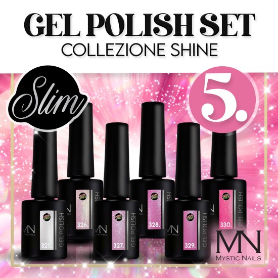 Gel Polish Set 05 - Collezione Shine (HEMA-free) - 6 pz x 6ml